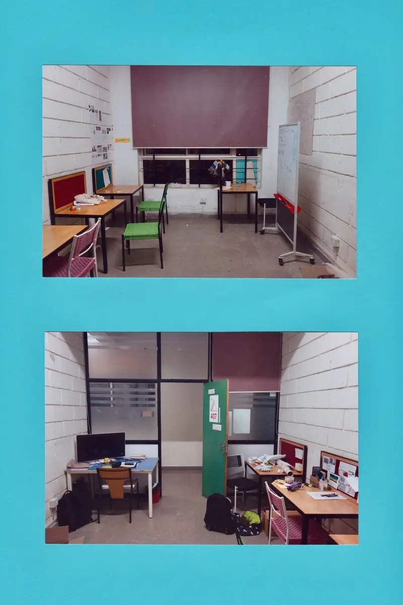 Project room 407 at Srishti's N5 campus in Bangalore